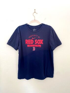 Boston Red Socks L Nike Navy Graphic Baseball Short Sleeve Tee Game Day Sports